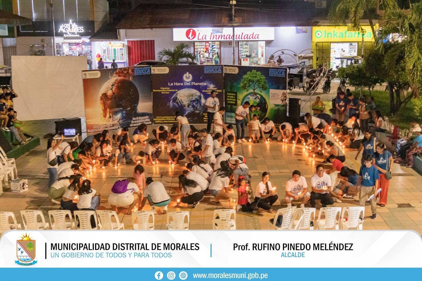 MUNICIPALIDAD DE MORALES SE SUMÓ A "LA HORA DEL PLANETA" 